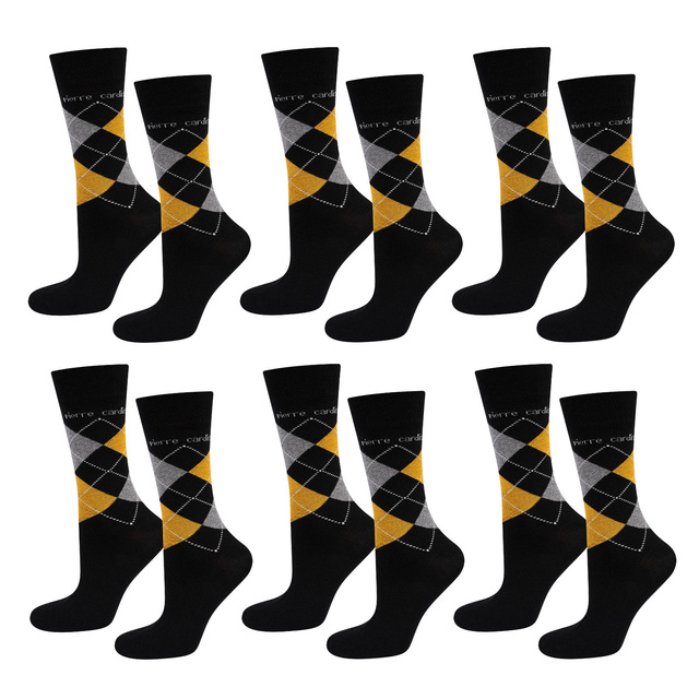Set of 6 PIERRE CARDIN men's classic cotton socks