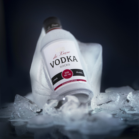 Skarpetki męskie kolorowe SOXO GOOD STUFF Vodka w butelce śmieszne bawełniane 