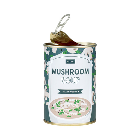 Men's Socks | Women's SOXO GOOD STUFF mushroom soup in a can, cheerful, colorful as a gift for Him | for Her Unisex