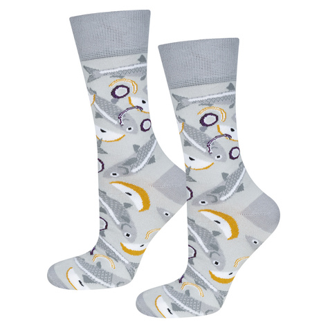 Set of 2x Men's Socks SOXO | Boy's Day | Vodka in a bottle | Herring in cream in a jar | as a gift for Him