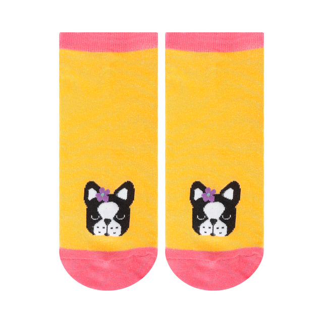 Set of 5x SOXO women's colorful feet dogs