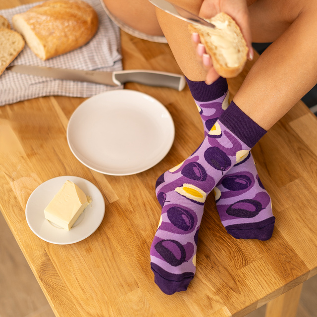 Plum Jam Socks in a Jar