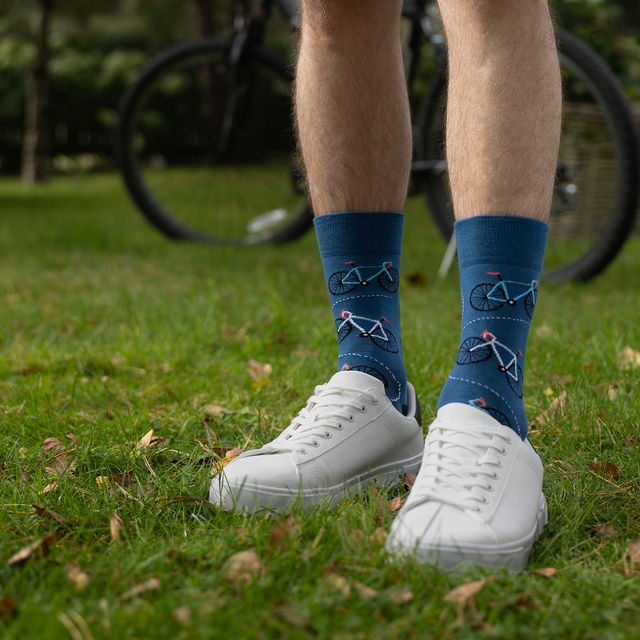 Men's colorful socks SOXO bike - 3 pairs