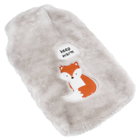 Gray hot water bottle SOXO keep warm heater