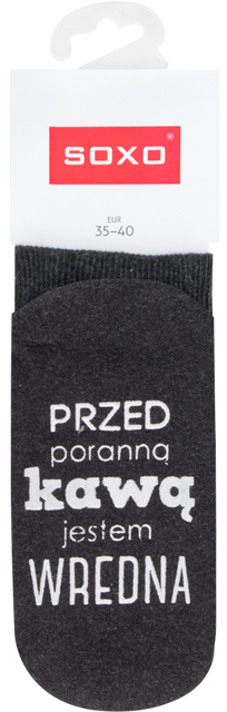 Zestaw 6x Skarpetki długie damskie kolorowe SOXO z napisami 