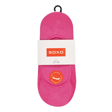 Classic women's pink SOXO socks with silicone