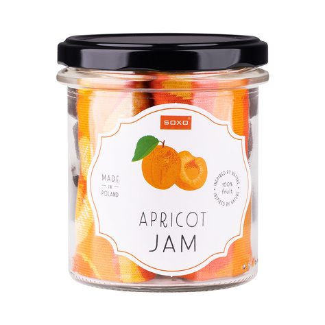 Skarpetki damskie pomarańczowe SOXO apricot jam w słoiku 