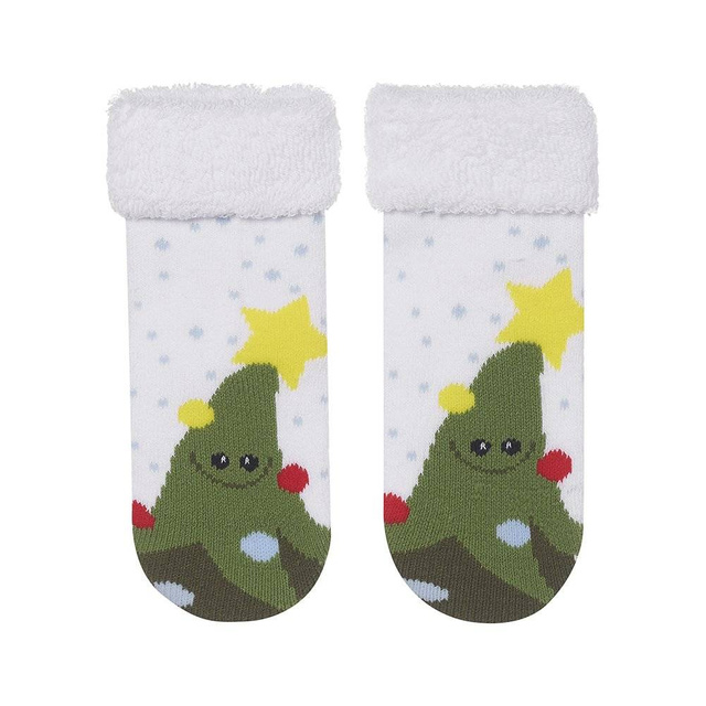 White baby socks SOXO Christmas Christmas tree Holidays Christmas Gift