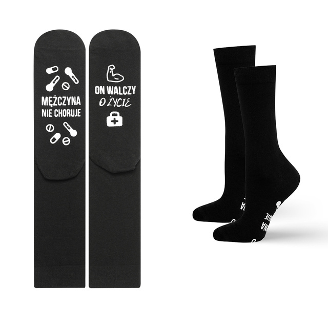 Skarpetki długie męskie SOXO z napisami | zabawne i pomysłowe