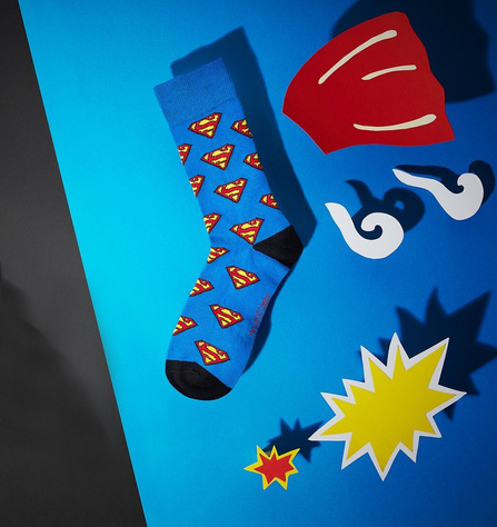 Colorful men's socks DC Comics Superman