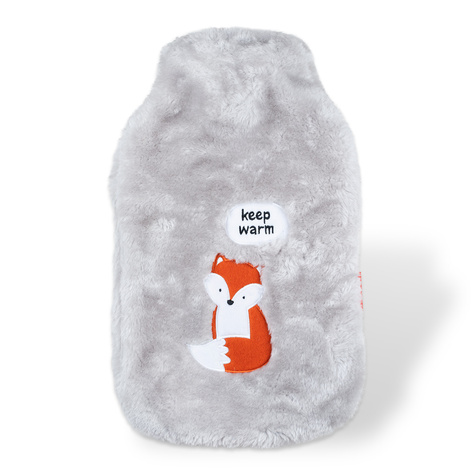 Gray hot water bottle SOXO keep warm heater