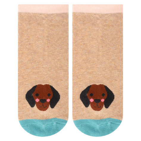 Set of 5x SOXO women's colorful feet dogs