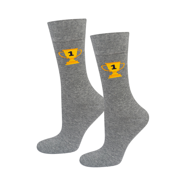 Set of 3x Colorful SOXO men's cotton socks as a gift for grandpa