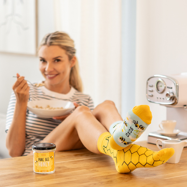 Pure Bee Honey Socks in a Jar