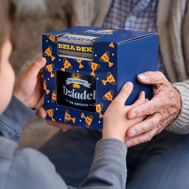 Zestaw Skarpetki Najlepszy Dziadek + Kubek