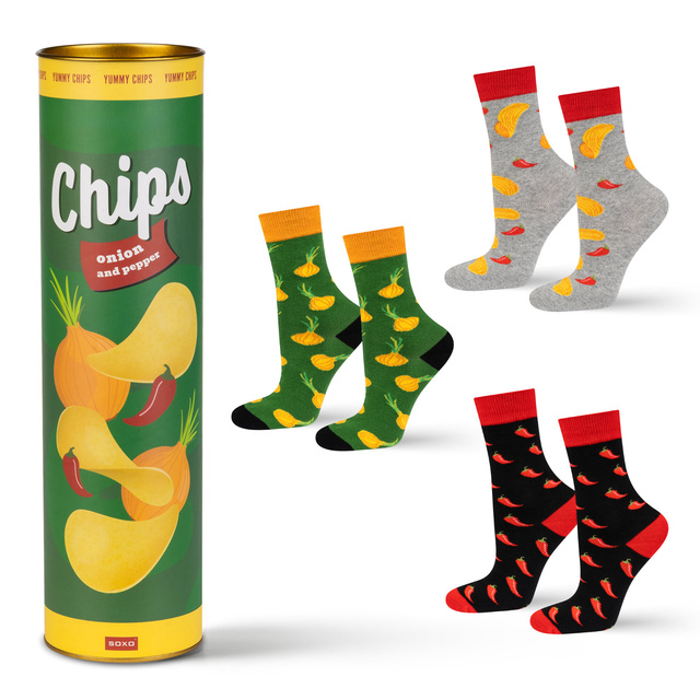Skarpetki Chipsy w Tubie 3-pak