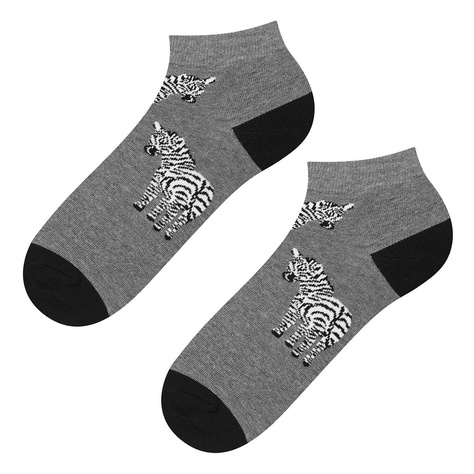 Colorful men's socks SOXO GOOD STUFF cotton zebra 