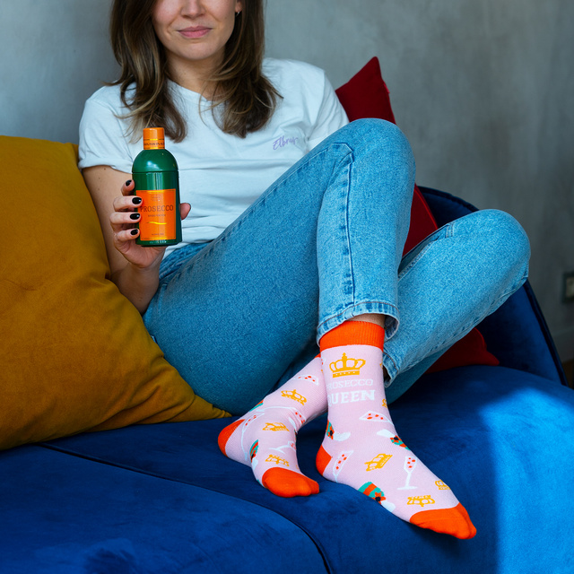 Prosecco Socks in a Bottle