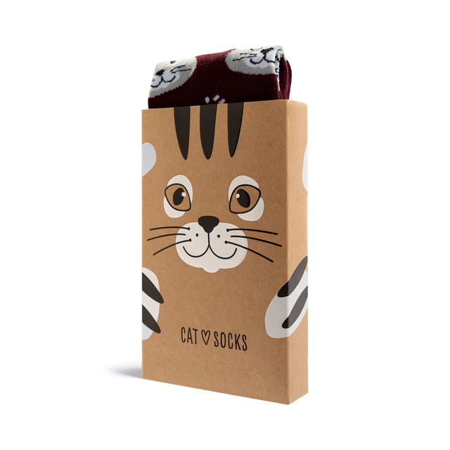 Women's Socks | Men's SOXO | Cat in a Box | fun gift idea | Unisex