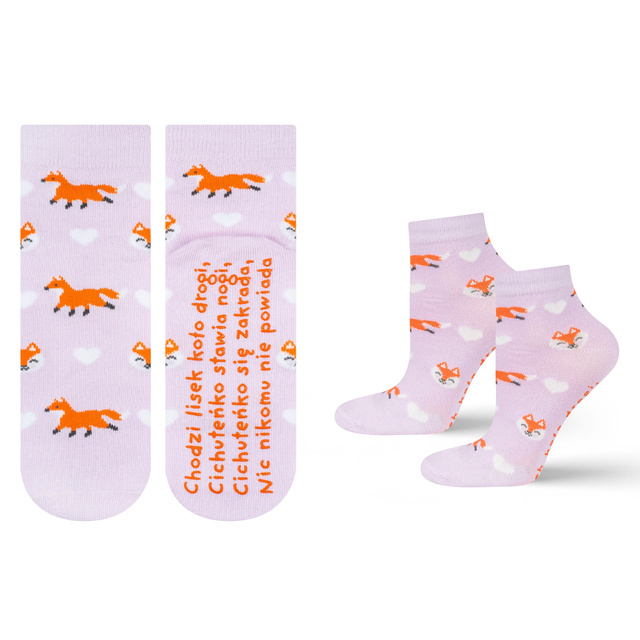 Children's socks SOXO with Polish inscriptions