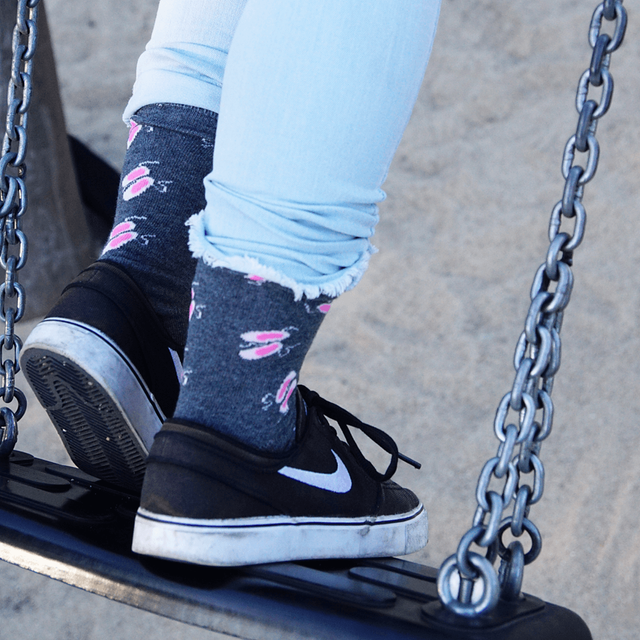 Skarpetki dziecięce ciemne SOXO GOOD STUFF baletki