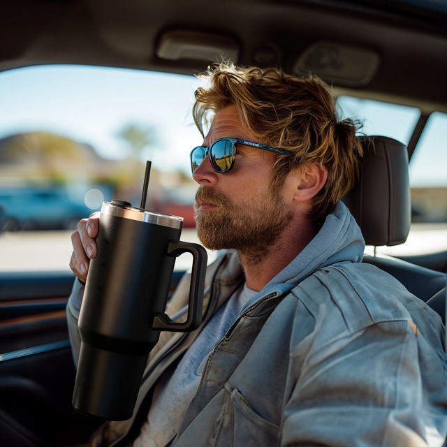 Kubek termiczny Momo Way czarny 1200ml