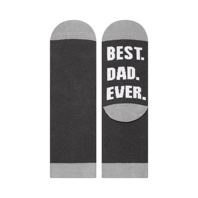 A set of socks for dad and child SOXO cotton gift with inscriptions