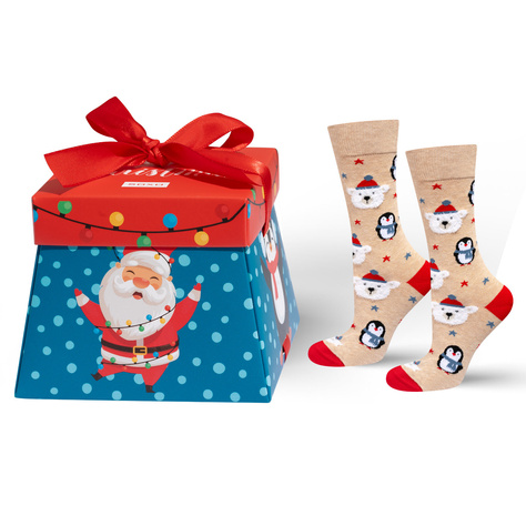 Men's and women's Christmas socks SOXO in a package