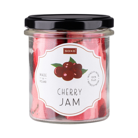 Skarpetki damskie różowe SOXO cherry jam w słoiku 