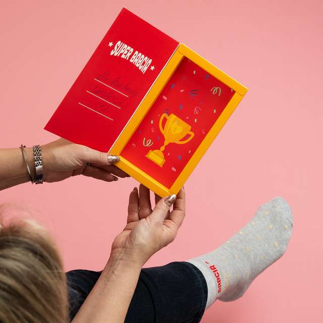 Super Granny Greeting Card Socks 