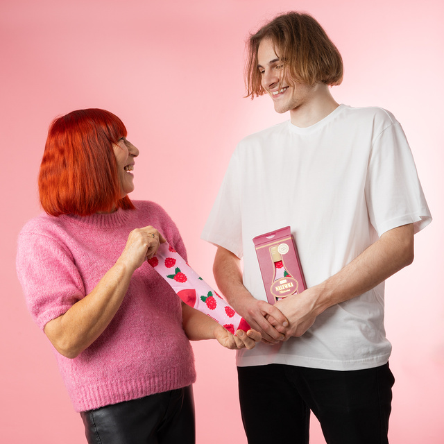 Raspberry Liqueur Socks