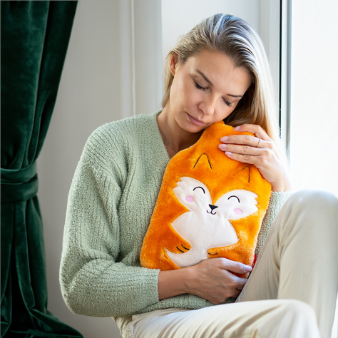 Hot water bottle fox SOXO orange 1.8 L