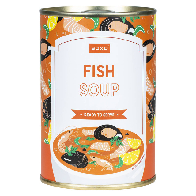 Skarpetki Męskie | Damskie SOXO GOOD STUFF fish soup w puszce | kolorowe | na prezent dla Niego | dla Niej Unisex