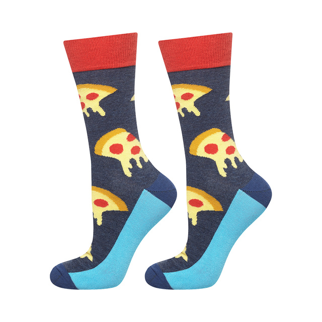 Set of 4x SOXO GOOD STUFF men's socks in a pizza box