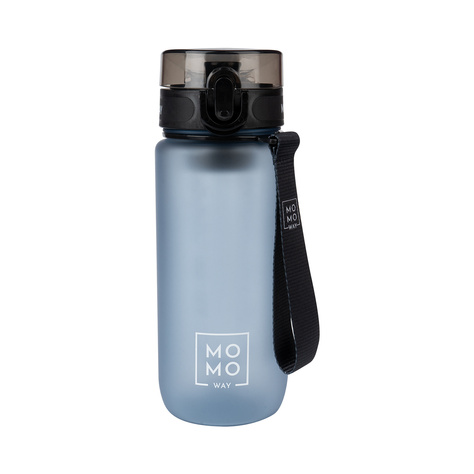 MOMO WAY Water bottle 0.6L gray | gift idea | BPA free | Tritan