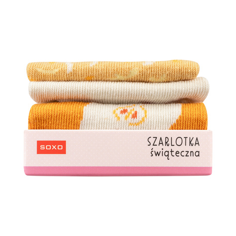 SOXO Women's Socks in Apple Pie Wrap