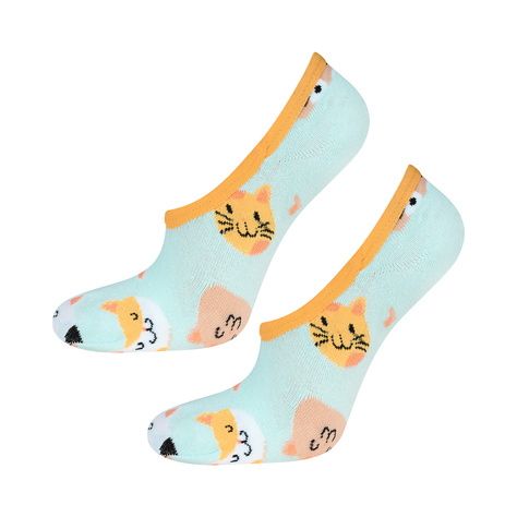 Set of 4x colorful SOXO women's socks with silicone Funny gift