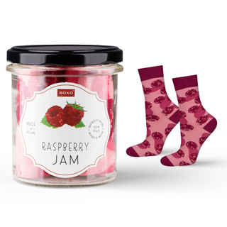 Skarpetki Raspberry Jam w Słoiku
