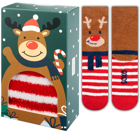 SOXO women's reindeer socks