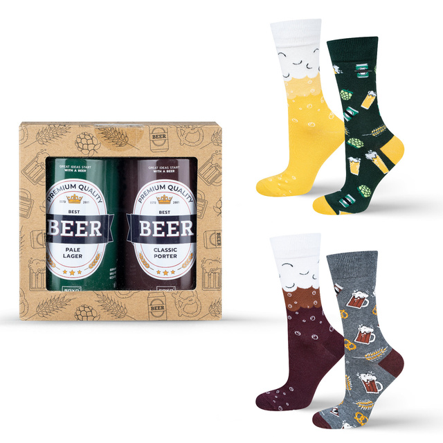 Beer Socks in a Can 2-Pack