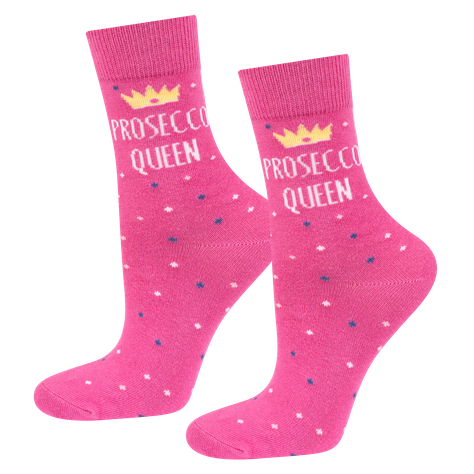 Set of 3x SOXO Prosecco women's socks in a tube | gift perfect for her 