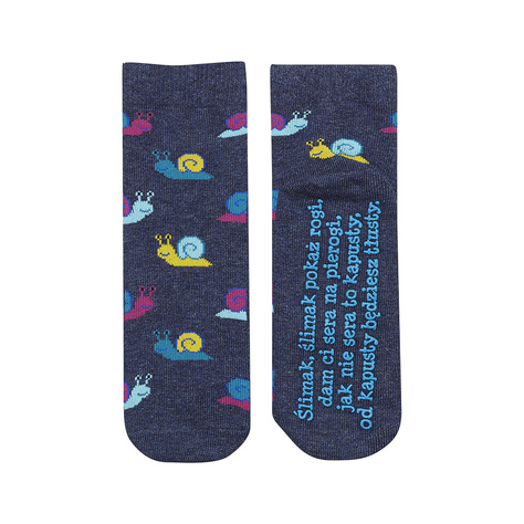 Children's socks SOXO with Polish inscriptions 