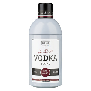 Skarpetki męskie kolorowe SOXO GOOD STUFF Vodka w butelce śmieszne bawełniane