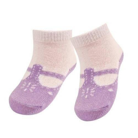 Violet SOXO baby socks classic ballerinas