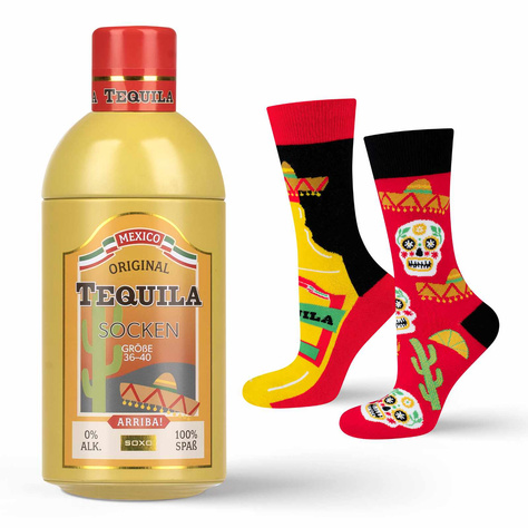 Skarpetki męskie SOXO Tequila w butelce 