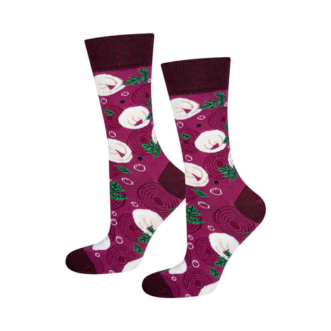 Men's colorful SOXO GOOD STUFF socks borscht with canned 