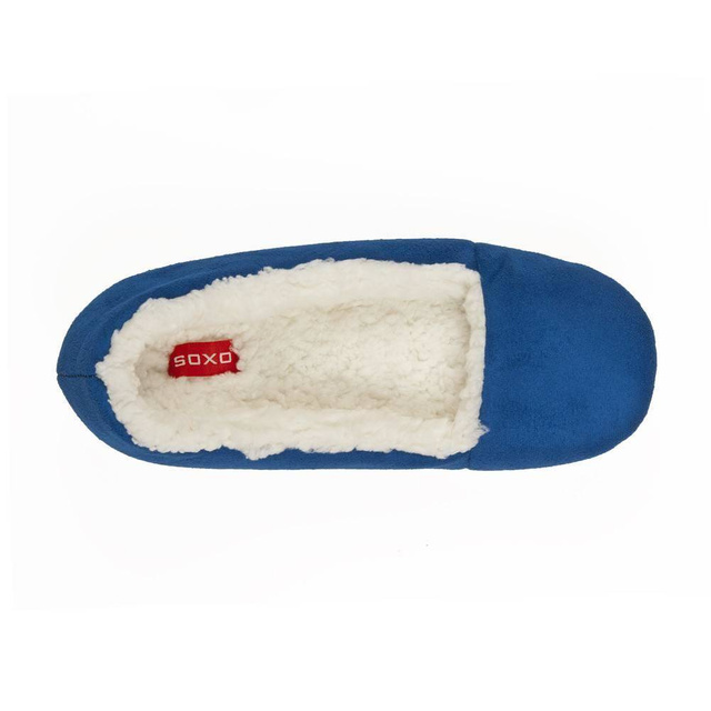 Women's blue SOXO ballerina slippers with a soft sole