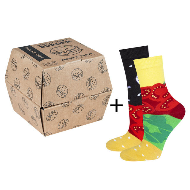 Women's socks SOXO GOOD STUFF hamburger