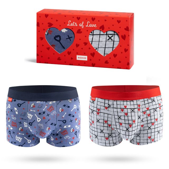 SOXO Boxer Set Heart and Arrow - 2 Pairs