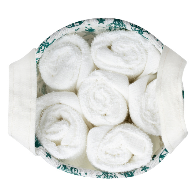 Set of 6x MOMO WAY towel in sea basket 